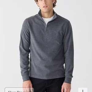 Men’s J.Crew Seaboard soft-knit half-zip pullover size small new